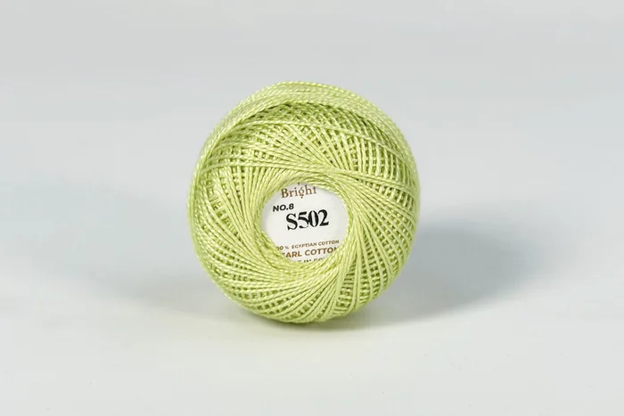 Нитки Ірис 10гр/80м Bright, салатовий яскравий, S502