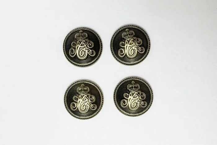 Гудзик 25 мм Mertbutton, стара латунь, 257e-40-bronz