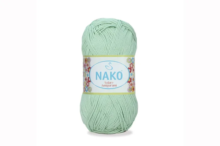 Пряжа Solare amigurumi 100гр/270м NAKO, салатовий блідий, 10331