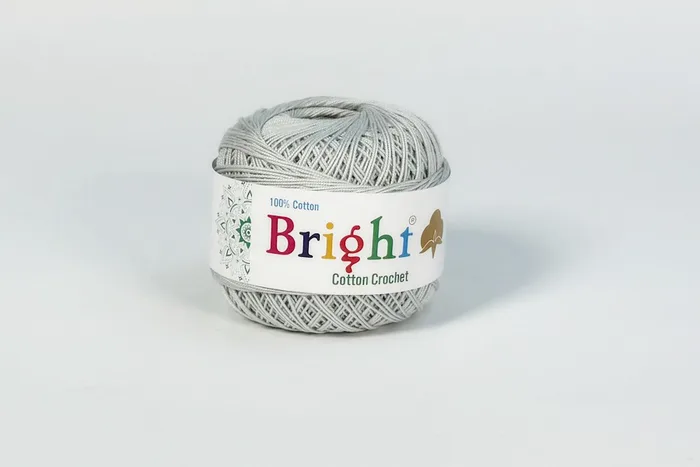 Нитки Ірис 50гр/230м Bright, сірий світлий, S511