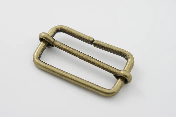 Пряжка-регулятор 40 мм Castiglioni, стара латунь, 40-20-4-bronz