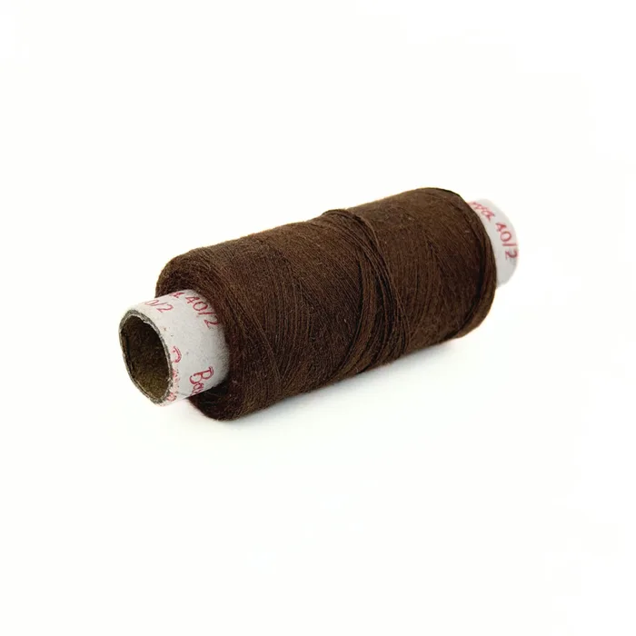 Нитки ПЕ №40/2 250 м Barva, коричневий натуральний, 7044