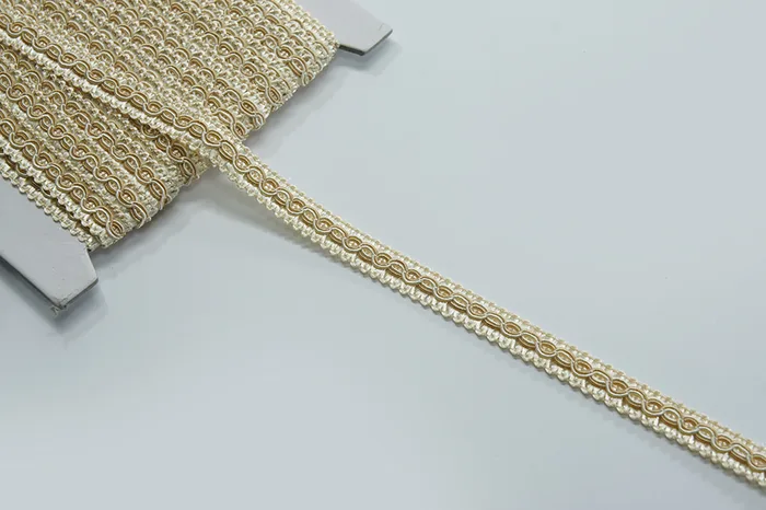 Тасьма сутаж, 13 мм MH, бежевий кремовий, 6150-0009-8005/8008