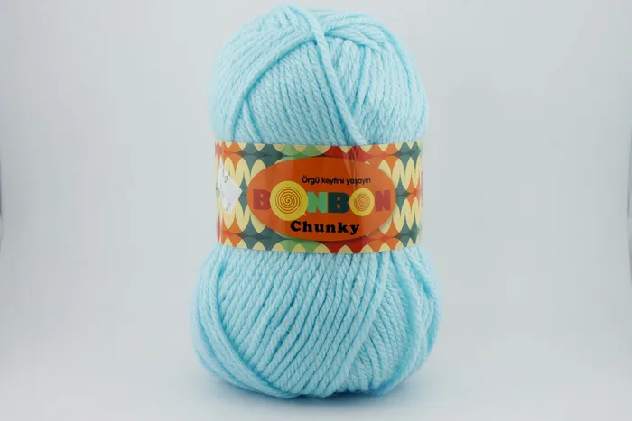 Пряжа Bonbon chunky 100гр/135м NAKO, блакитний блідий, 98694
