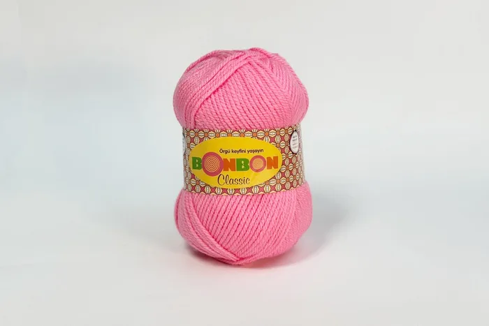 Пряжа Bonbon classic 100гр/200м NAKO, рожевий яскравий, 98239