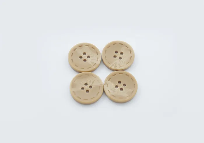 Гудзик 18 мм Mertbutton, бежевий золотистий, 13-28-1046