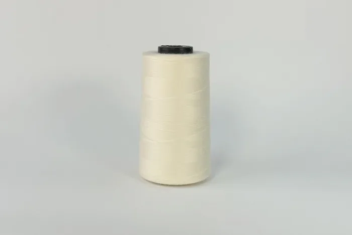 Нитки армовані ПЕ №45/2 3000 м Barva, молочний натуральний, 1014