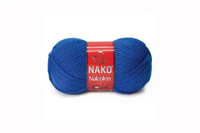 Пряжа 100гр/210м Nakolen, електрик яскравий, 5329