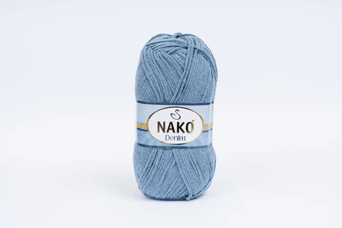 Пряжа 100гр/200м Denim, блакитний сірий, 11576