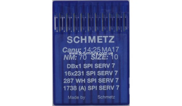 Голки DBx1 №70 (тонка, кругле гостре вістря), SCHMETZ