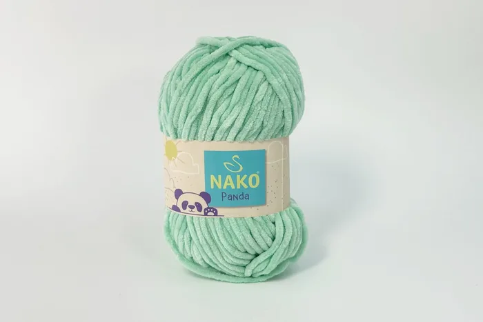 Пряжа Nako panda 100гр/120м, м'ятний світлий, 3099
