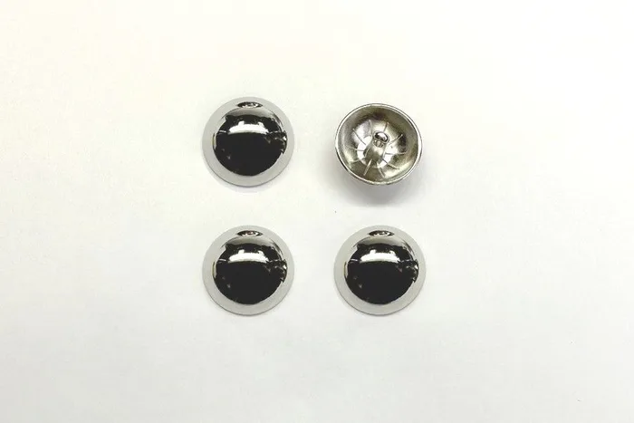 Гудзик металевий 23 мм Mertbutton, нікель, SMB-395-36-nik