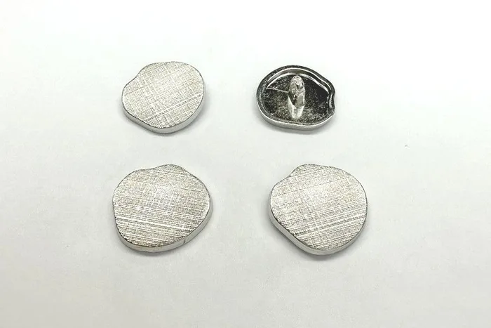 Гудзик металевий 25 мм Mertbutton, нікель, SMB-211-40-nik