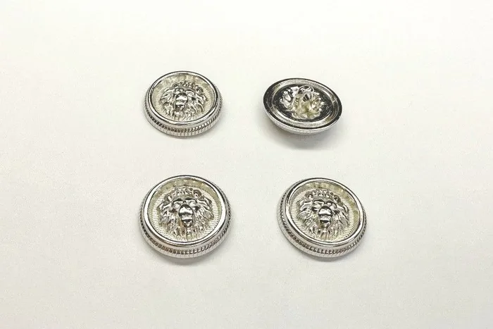 Гудзик металевий 15 мм Mertbutton, нікель, SMB-318-24-nik