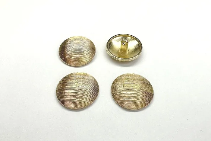 Гудзик металевий 18 мм Mertbutton, золото, SMB-6370-28-gold