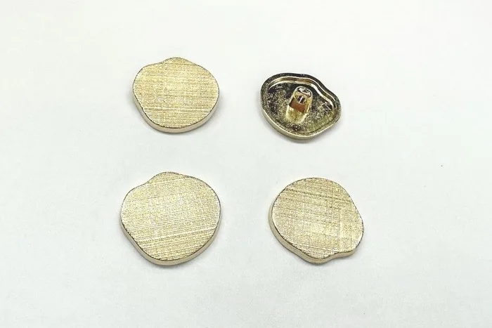 Гудзик металевий 32 мм Mertbutton, золото, SMB-211-48-gold