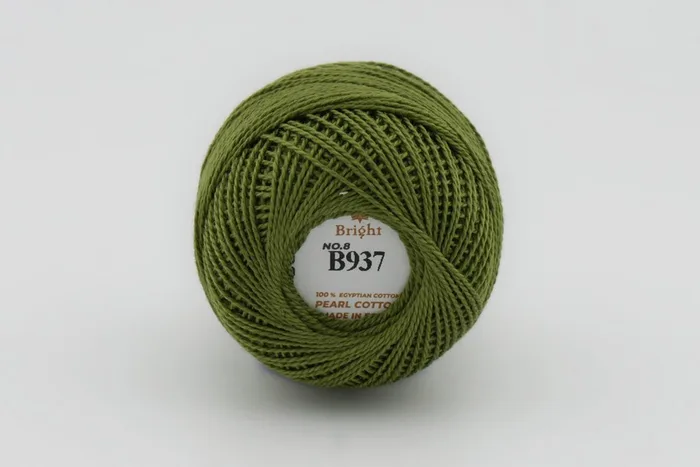 Нитки Ірис 10гр/80м Bright, зелений яскравий, B937