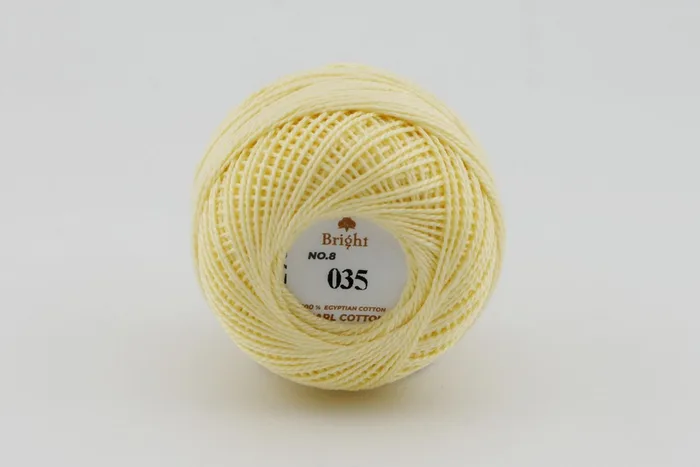 Нитки Ірис 10гр/80м Bright, жовтий світлий, 35