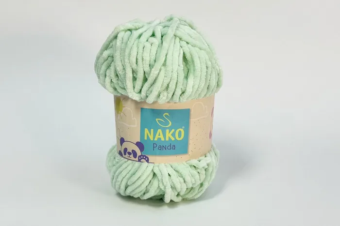 Пряжа Nako panda 100гр/120м, м'ятний світлий, 3083