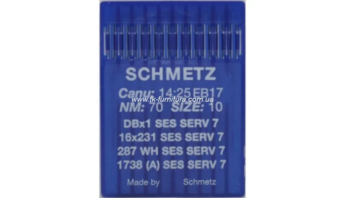 Голки DBx1 №70 (тонка, сферичне тонке вістря), SCHMETZ