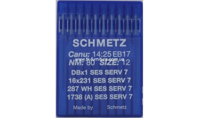 Голки DBx1 №80 (тонка, сферичне тонке вістря), SCHMETZ