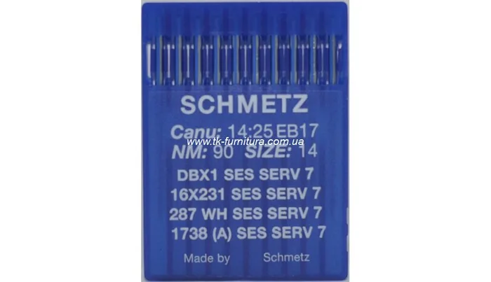 Голки DBx1 №90 (тонка, сферичне тонке вістря), SCHMETZ