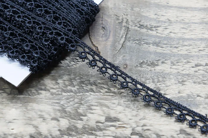Мереживо 10 мм гіпюр MH, чорний, 0575-1890-black