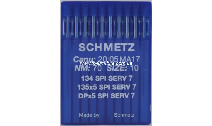 Голки DPx5 №70 (товста, кругле гостре вістря), SCHMETZ