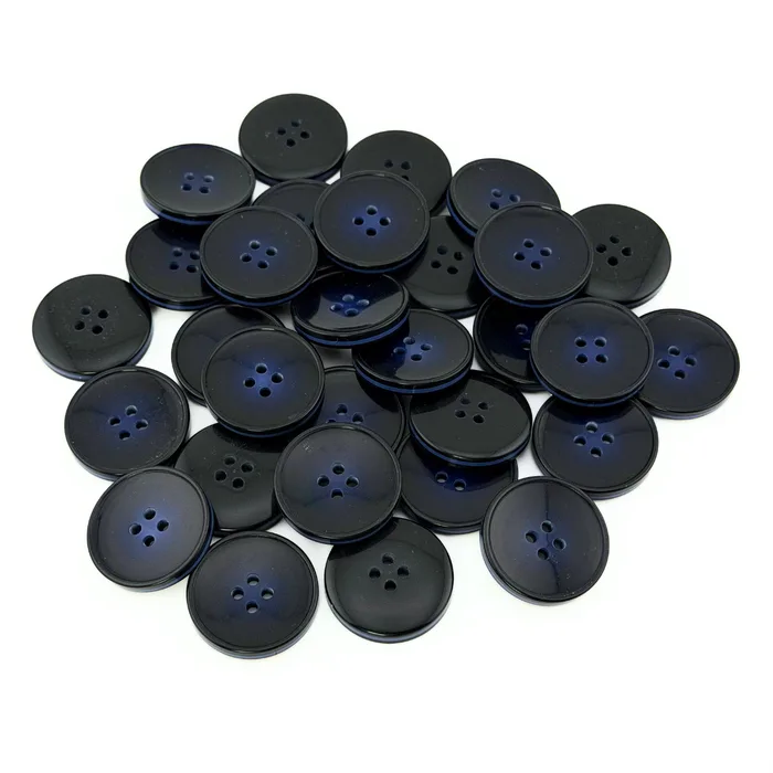 Гудзик 25 мм Mertbutton, синій темний, 2665-40-8