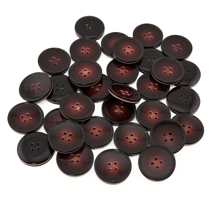 Гудзик 25 мм Mertbutton, бордовий коричневий, 2665-40-9