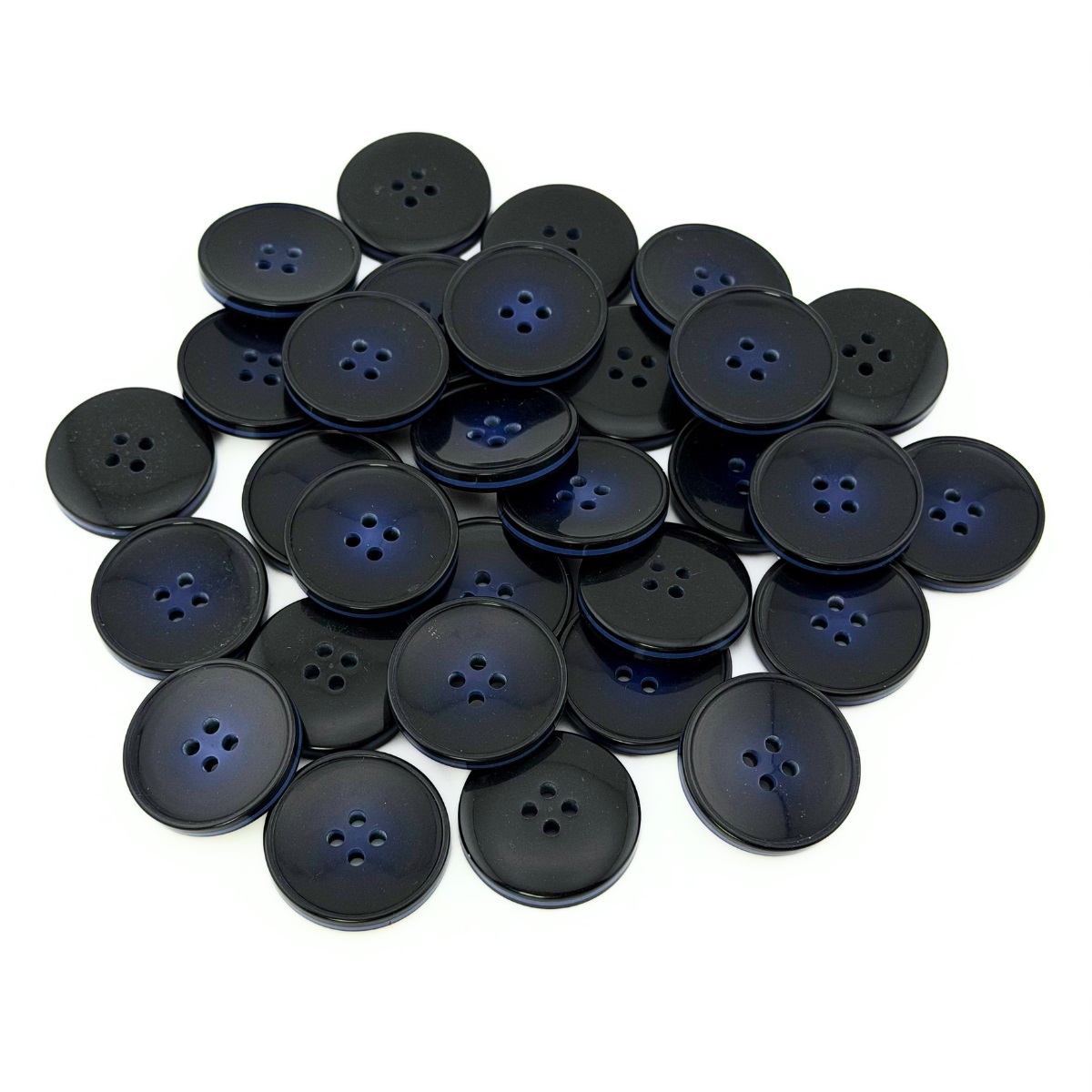 Гудзик 25 мм Mertbutton, синій темний, 2665-40-8