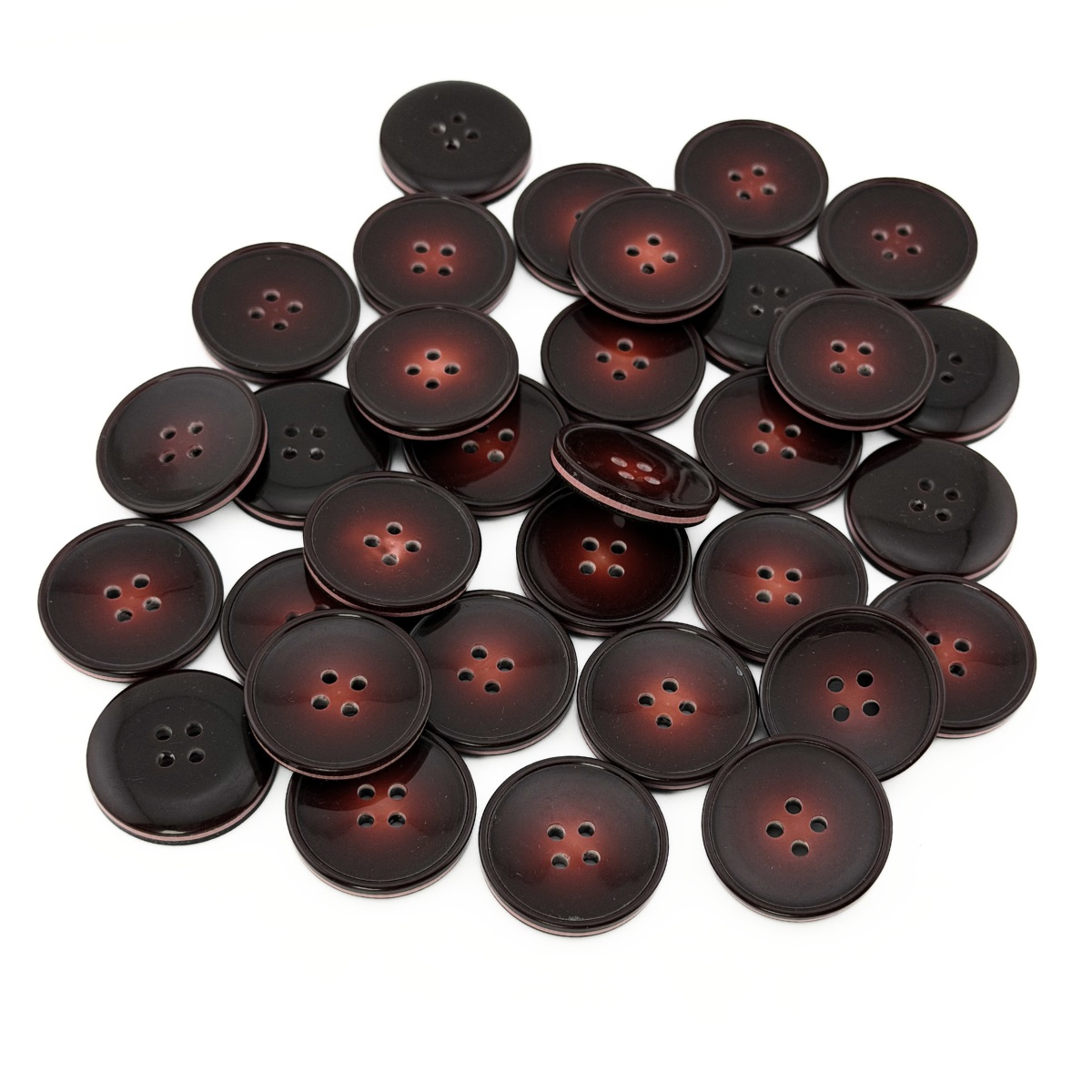 Гудзик 25 мм Mertbutton, бордовий коричневий, 2665-40-9